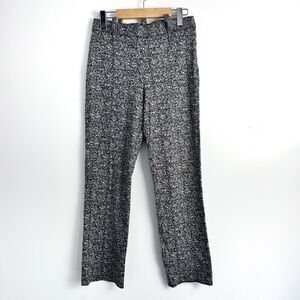 Marie Saint Pierre Black and White Marbled Wool Pants Sz 0